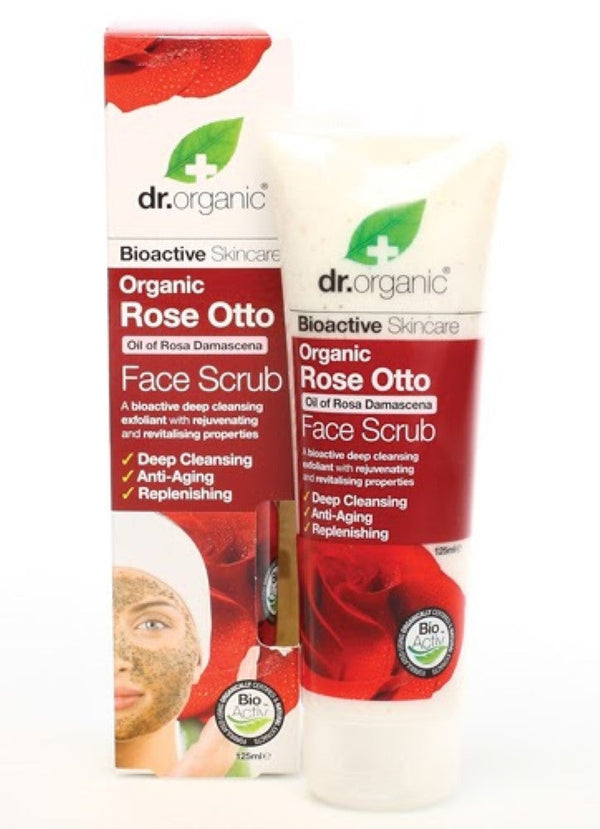 DR ORGANIC Rose Otto Face Scrub 125ml