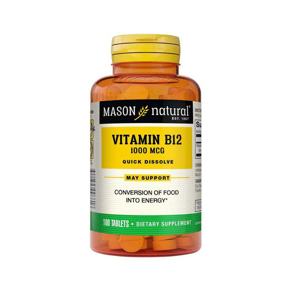 MASON Vitamin B12 1000Mcg Sublingual - 100 Tablets