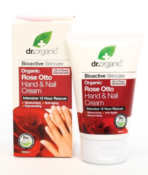 DR ORGANIC Rose Otto Hand & Nail Cream 125 Ml