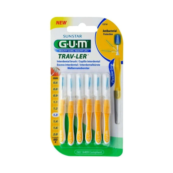 G.U.M. 1514 Extrafine Tapered 1.3Mm Yellow