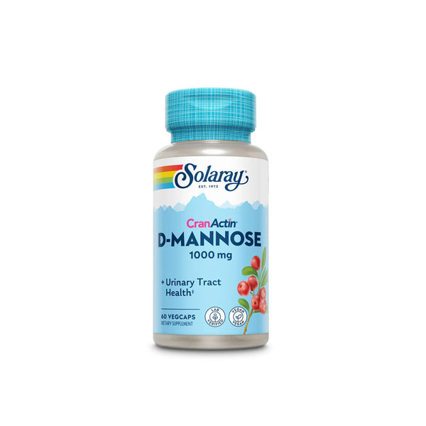 SOLARAY D-Mannose with CranActin 100mg 60cap