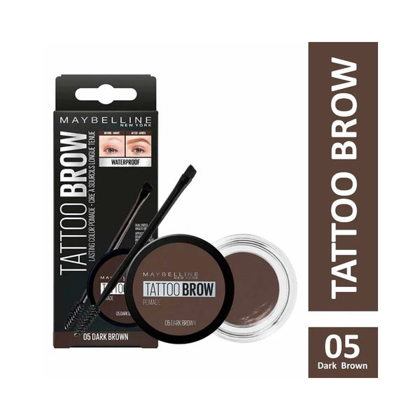 MAYBELLINE New York Eyebrow Tattoo Studio Pomade 05 Dark Brown