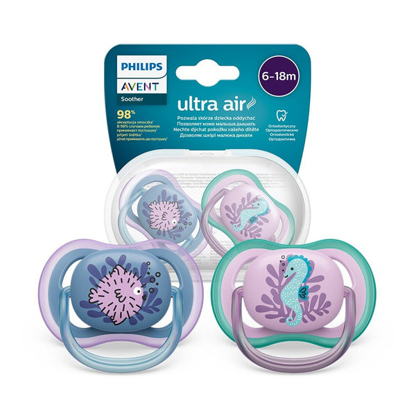 AVENT Ultra Air Soothers 6-18m