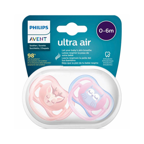 AVENT 2 Ultra Air Soothers 0-6m