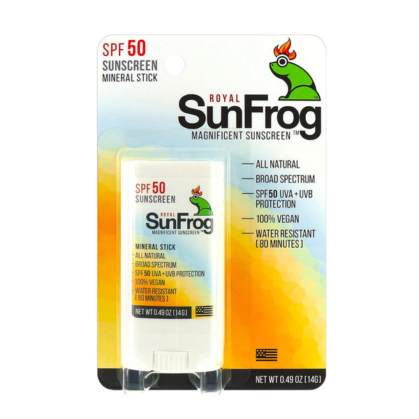 ROYAL SUNFROG All Natural SPF-50 Sunscreen Mineral Stick 14G