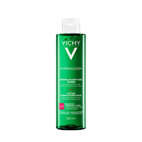 VICHY Normaderm Pore Tightening Toner For Oily/Acne Skin With Salicylic And Glycolic Acid 200ml