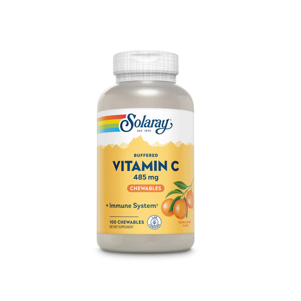 SOLARAY Vitamin C Chewable Orange 485mg 100 Wafers