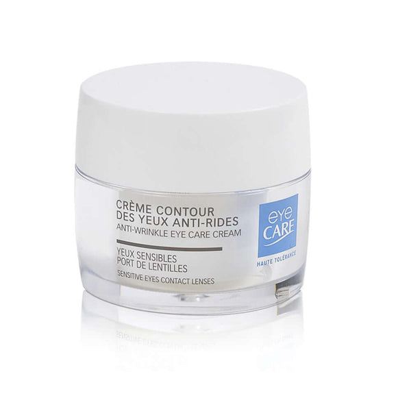 EYE CARE Anti-Wrinkle Eye Contour Cream 15ml for reducing fine lines and suitable for sensitive eyes and contact lens wearers.