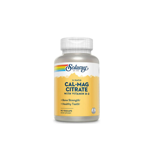 SOLARAY Cal-Mag Citrate 400IU Vitamin D 2:1 Ratio