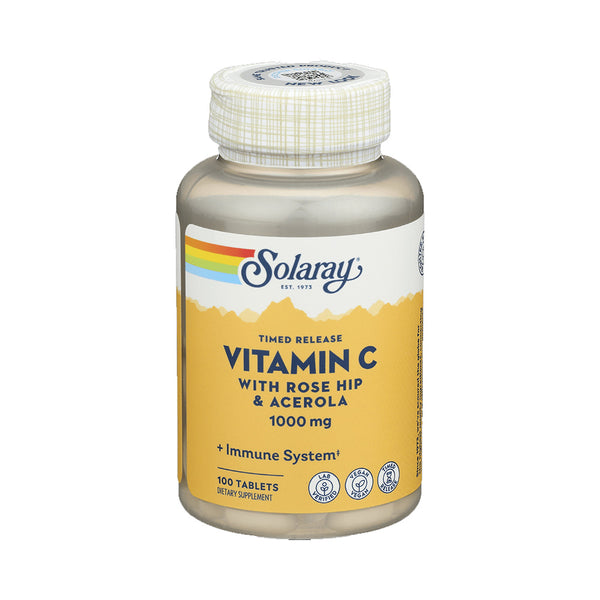 SOLARAY Vitamine C with Rose hip & Acerola 1000mg