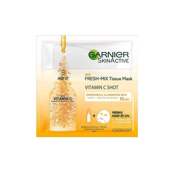 GARNIER Fresh-Mix Hydrating, Energizing & Brightening Tissue Mask With Vitamin C