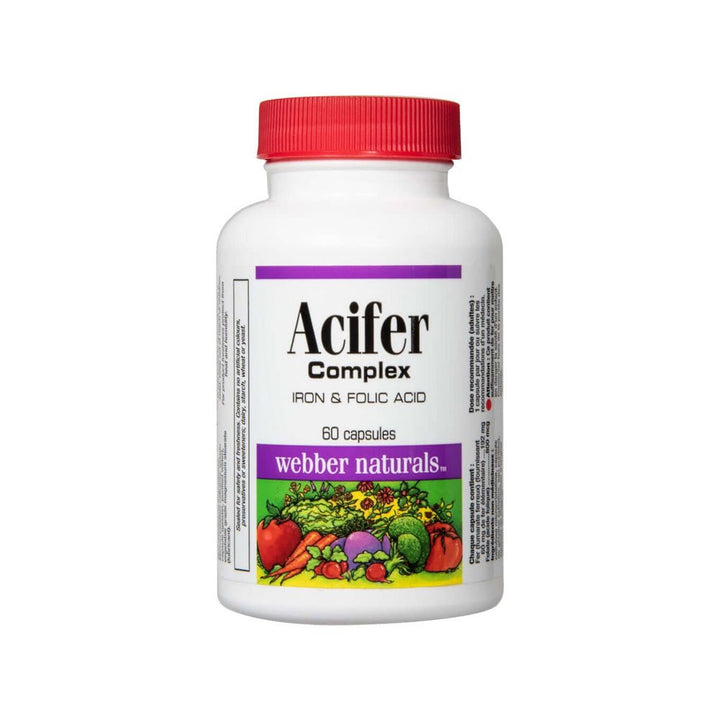 WEBBER NATURALS Acifer Complex - 60 Capsules