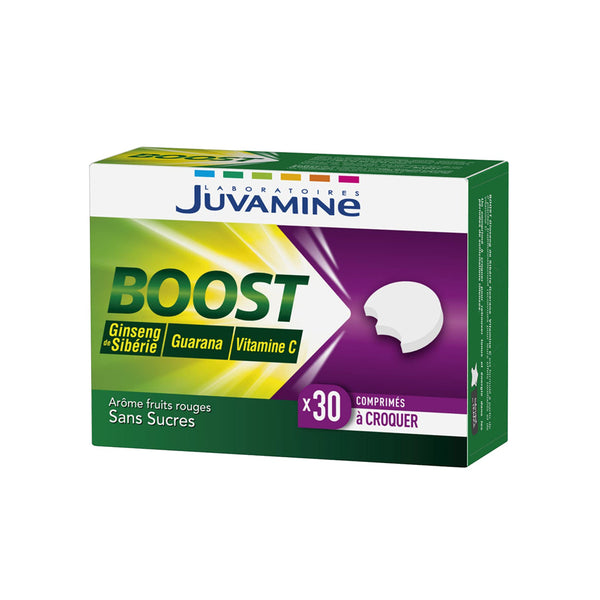 JUVAMINE Boost Vitamine C Ginseng Guarana 30chewables