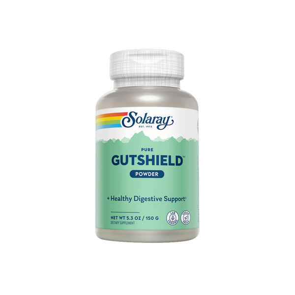 SOLARAY Gut Shield: L-Glutamine, Vitamin C, Zinc Carnosine - Pure, Unflavored Powder