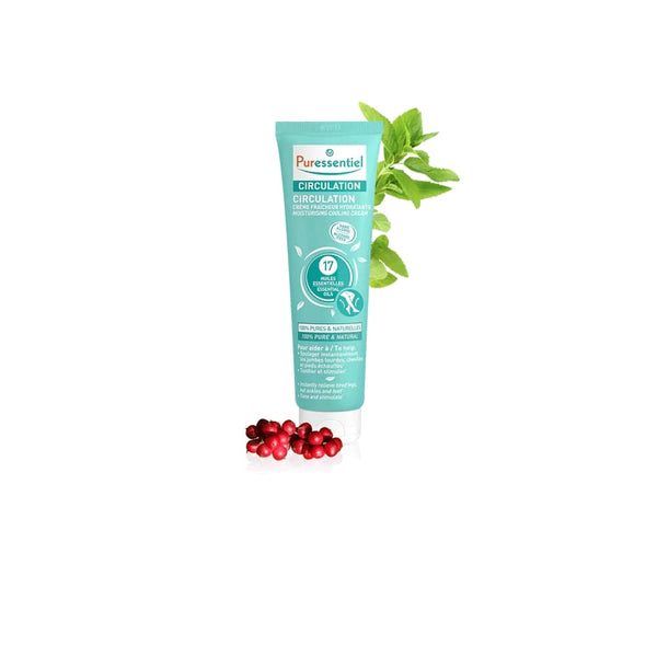 PURESSENTIEL Circulation Moisturizing Freshness Cream with 17 Essential Oils - 100 ml