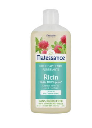 NATESSANCE Ricin Kratine Vgtale - Castor Oil Hair Strengthening 250ml