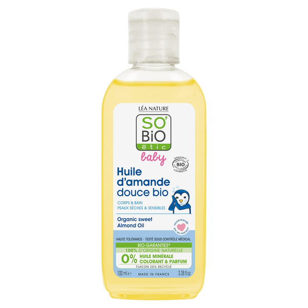 SOBIO Baby Organic Sweet Almond Oil 100ml