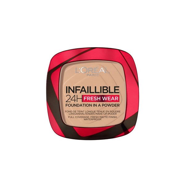 L'OREAL PARIS Makeup Infallible Fresh Wear Foundation In A Powder, Up To 24H Wear 120 Vanilla