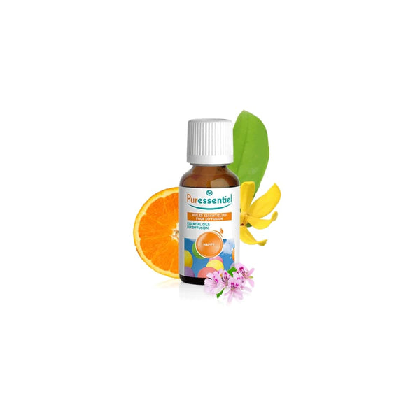 PURESSENTIEL Happy Diffuse - Essential Oils for Diffusion - 30 ml