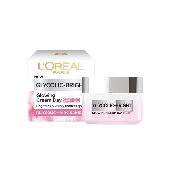 L'OREAL PARIS Glycolic Bright Day Cream spf30 50ml