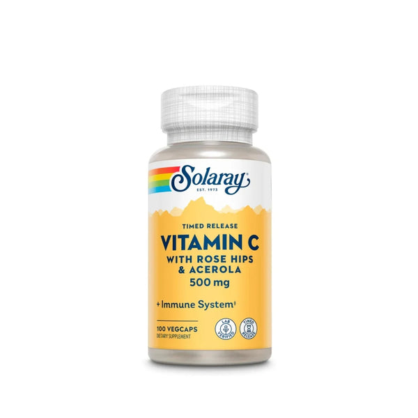 SOLARAY Vitamin C With Rose Hips & Acerola 500mg