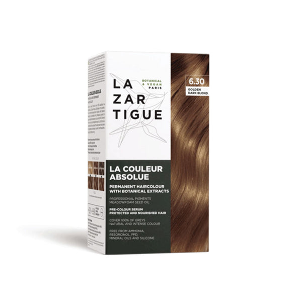 LAZARTIGUE Couleur Absolue - Golden Dark Blond 6.3 (Permanent Haircolour With Botanical Extracts)250ml