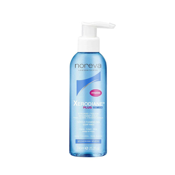 NOREVA Xerodiane + Gentle Foaming Gel, Soap Free - Face and Body - Adults, Children, Babies