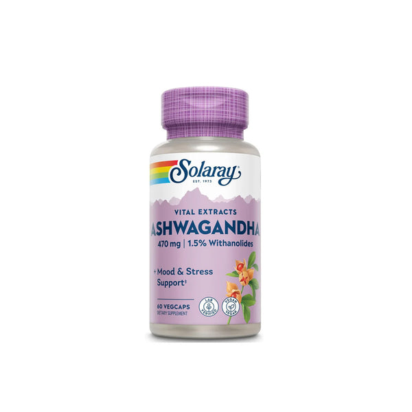 SOLARAY Ashwagandha Root Extract 470 mg. 60 caps