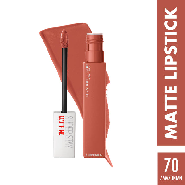 MAYBELLINE New York Super Stay Matte Ink Liquid Long Lasting Lipstick - Amazonian