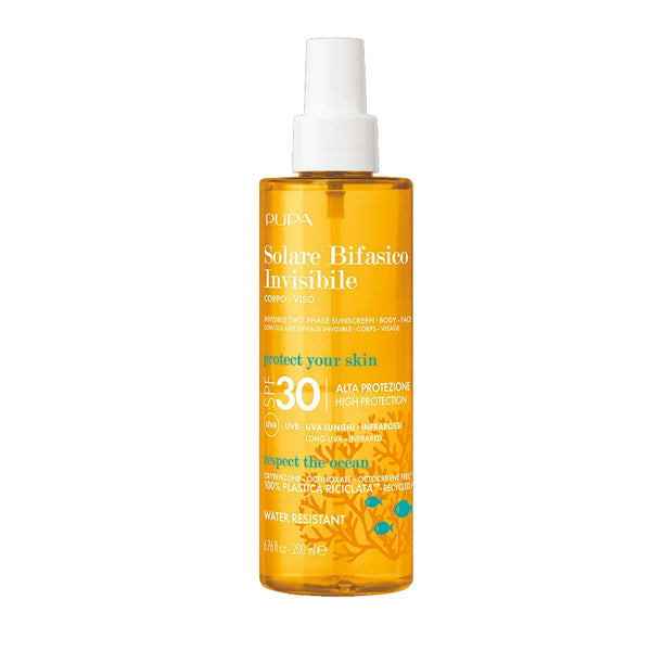 PUPA Invisible Biphasic Sunscreen SPF30 200ml
