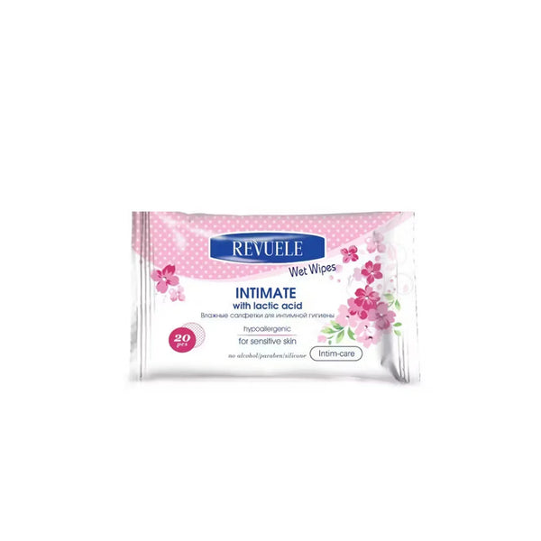 REVUELE Wet wipes Intimate for sensitive skin with lactic acid