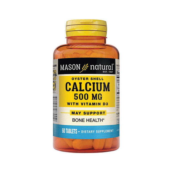 MASON Calcium 500 Mg (Oyster Shell) + Vitamin D3 - 60 Tablets