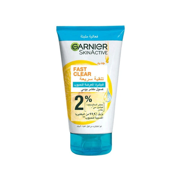 GARNIER Fast Clear 2% Salicylic Acid & Vitamin C - 3 In 1 Anti-Acne Exfoliating Wash (150ml)