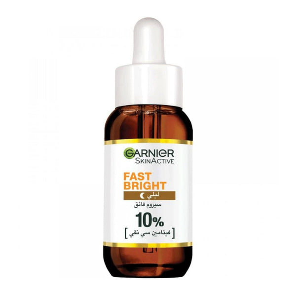 GARNIER Fast Bright 10% Pure Vitamin C & Hyaluronic Acid - Brightening Night Serum 30ml