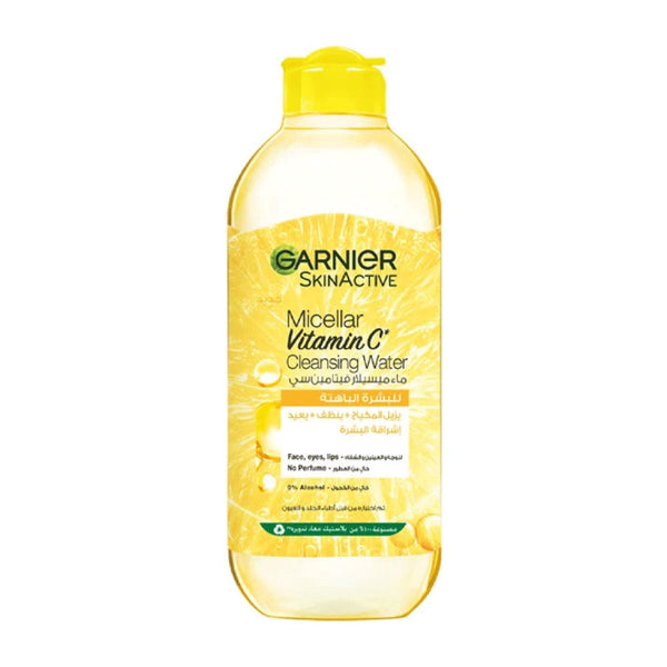 GARNIER Vitamin C Micellar Water Facial Brightening Cleanser And Makeup Remover 400ml