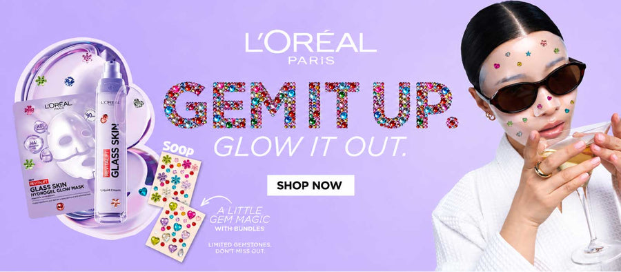 L'Oreal Paris Glass Skin Hydrogel Glow Mask at Nexus Care Lebanon