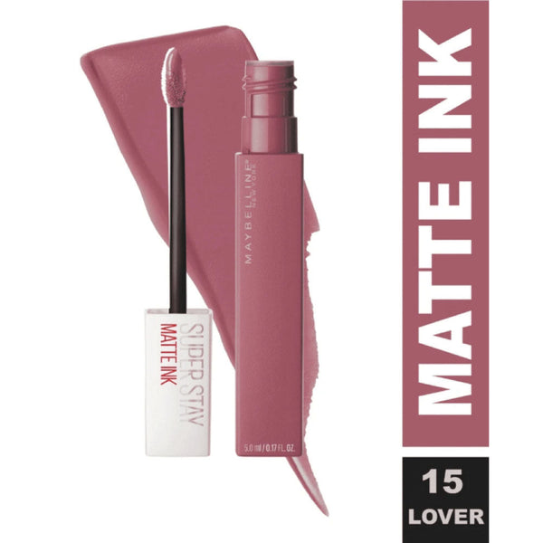 MAYBELLINE New York Super Stay Matte Ink Liquid Long Lasting Lipstick - Lover