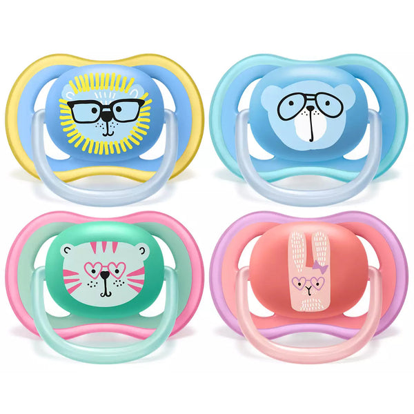 AVENT 2 Ultra Soft Deco Soother 18M+ - Mix