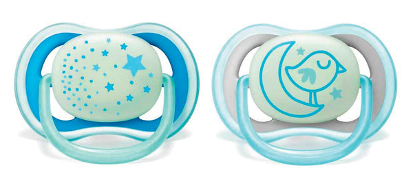 AVENT 2 Ultra Air Night Soothers 6-18M - Boy