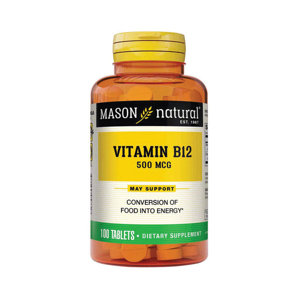 MASON Vitamin B12 500 Mcg - 100 Tablets