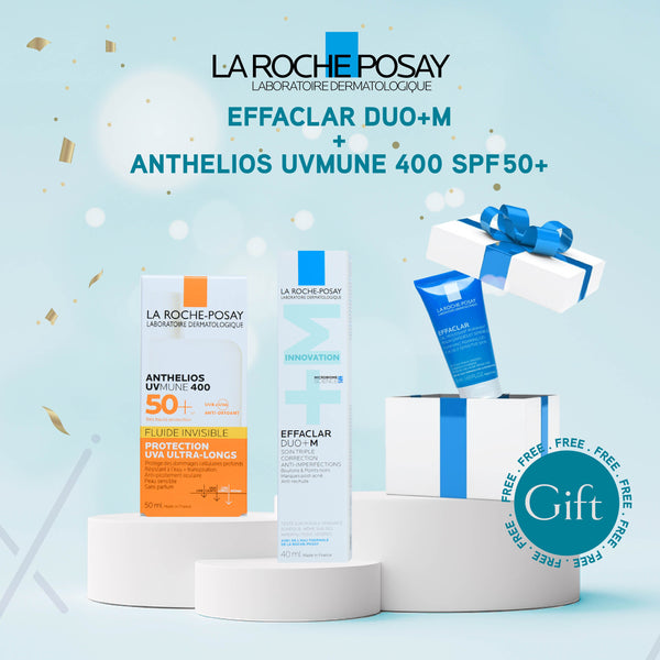 LA ROCHE-POSAY Effaclar Duo+M + Anthelios Uvmune 400 Spf50+