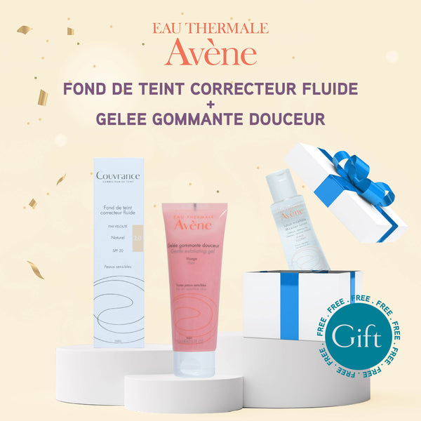 AVÈNE Fond De Teint Correcteur Fluid + Gelee Gommante Douceur