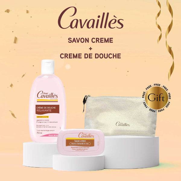 CAVAILLES Savon Creme + Creme de Douche + Trousse Cavailles