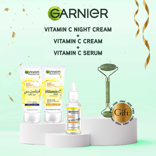 GARNIER Vitamin C Night Cream + Vitamin C Cream + Vitamin C Serum