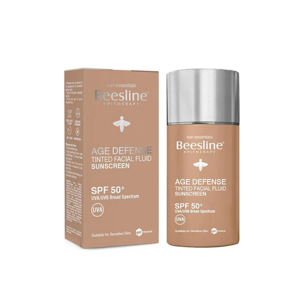 BEESLINE Defense Tinted Facial Fluid Sunscreen Spf50 Medium 40ML