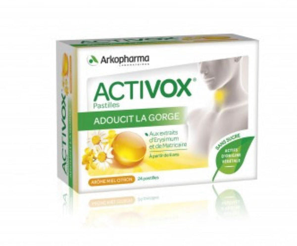 ARKOPHARMA Activox® Pastilles, Arôme Miel Citron 24pastilles