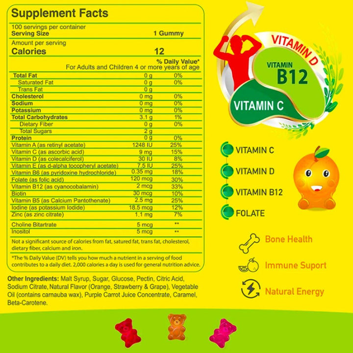 ALFA VITAMINS Multivitamin Gummies Kids - 60 gummies