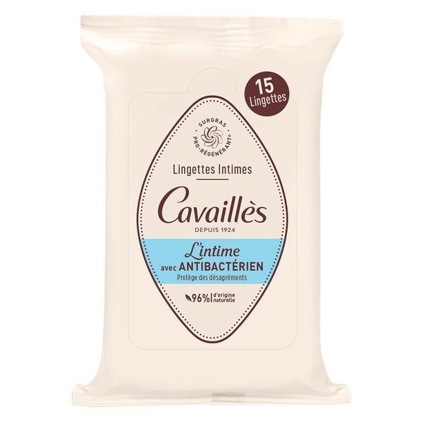 CAVAILLES Lingettes Intimes Antibacterien x15