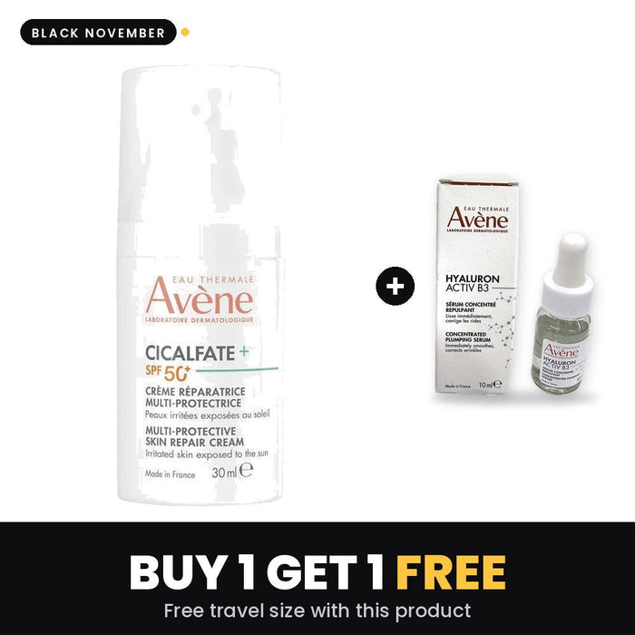 AVENE Cicalfate + Multi protective Repair Cream SPF 50+ – Black November: Buy 1 Get 1, free travel size