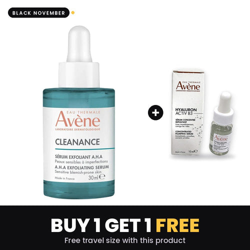 AVENE Cleanance Exfoliating AHA Serum 30ML – Black November: Buy 1 Get 1, free travel size